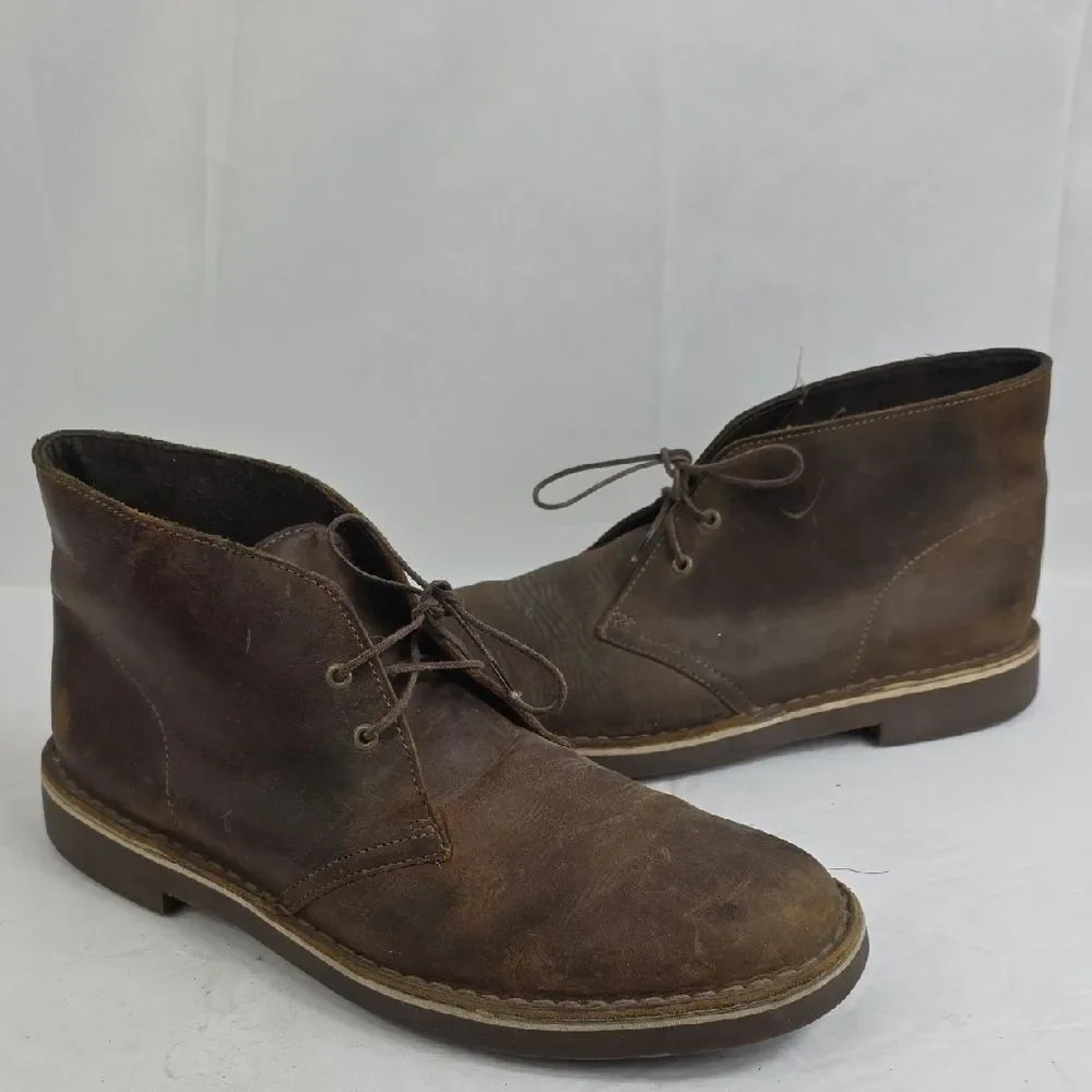Clarks Bushacre 2 Brown Leather Chukka Men's Boots .‎